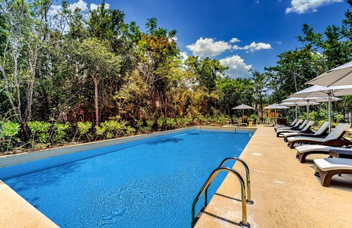 Tulum House | 2-story apt with private pool, balcony, patio, outdoor dining area, gym, W/D, AC