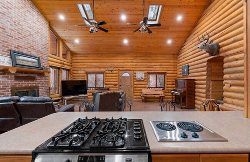 Hanna Cabin | 20 Acres! Arcade Games! Backs to River! Sleeps 22!