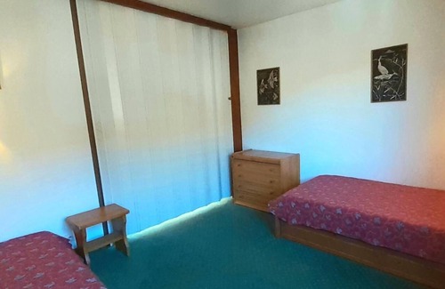 Aime Apartment | 20m from resort center, 2nd floor, view ski slopes, balcony, tv, 45m², La Plagne