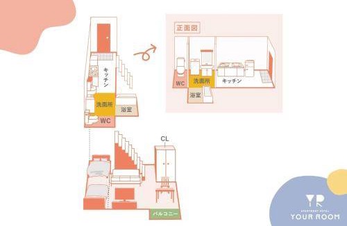 Nishi Ward Apartment | 23 m² Apartment ∙ 1 bedroom ∙ 2 guests