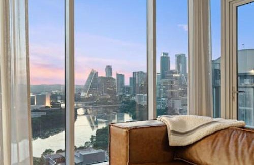 Rainey Street Historic District Apartment | 2BR Lux Highrise + Austin + Vibrant Rainey St