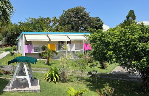 Le Gosier Apartment | 3 min from the beach! Lovely single-storey Ixora rental with terrace and balcony