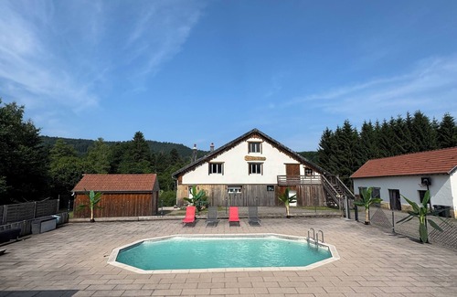 Le Thillot Cottage | 3 STAR GITE ON A RENOVATED VOSGIAN FARM WITH FENCED HEATED POOL