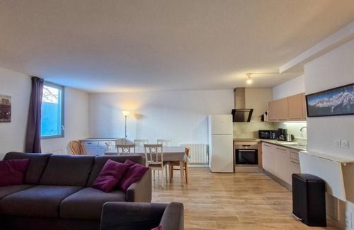 Flaine Apartment | 350m from ski slopes, 1st floor, view mountain, tv, 60m², Flaine