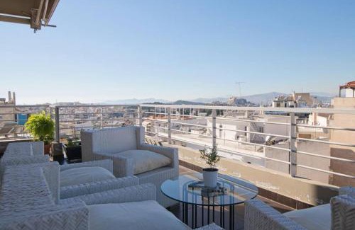 Pangrati Apartment | 360 Athen's view at lux two storey penthouse