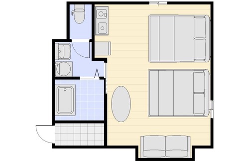 Kita Ward Hotel | 38 m² Hotel ∙ 1 bedroom ∙ 5 guests