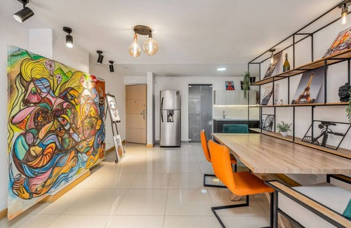 Envigado Apartment | 3BR Apt with balcony near Viva Envigado fast WiFi