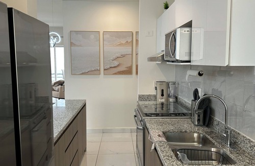 Rosarito Condo | 3BR Oceanview retreat with AC, Sleep 8, Gated, Top floor, Pool, Security 24/7