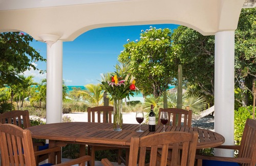 Ocean Point Villa | 4 bdrm, 3 bath Beachfront Villa w/48 ft pool & Best Sunsets on the Island!