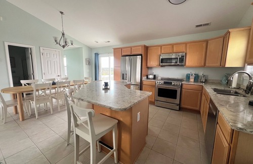 North Topsail Beach House | 4-bedroom soundside house with private dock and easy beach access