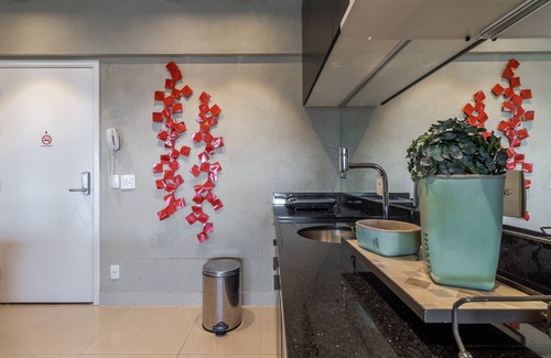 Vila Buarque Apartment | 4 guests, swimming pool, garage and sauna