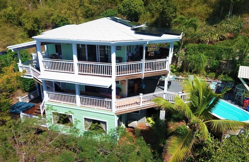 Hart Bay Villa | 4 large bedrooms/4 full bathrooms. Full A/C. Pool, Stunning Ocean views. CruzBay