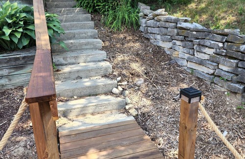 Village of Pewaukee House | 4 minutes walk to beach from this charming home with a lake view!