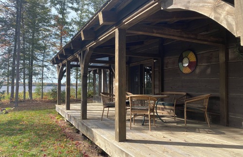 Eagle River Cabin | 40 Acre Wooded Retreat on Columbus Lake with 1300 feet of shoreline.