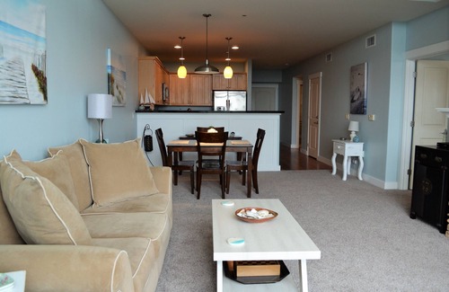 Seaside Condo | 4th Floor (top floor) Fantastic River and Tillamook Head Views from Living Room