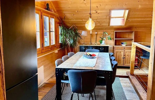 Rougemont Ski Chalet | 5 BR Gstaad Paradise View Chalet with Outdoor Jacuzzi