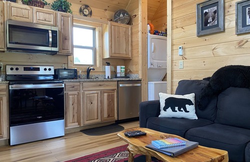 Bryson City Cabin | 5 min to POLAR EXPRESS and Downtown BC - Romantic little cabin with HOT TUB