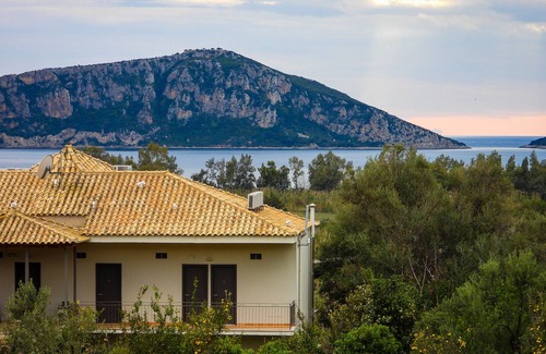 Gialova Apartment | 5 minutes walk from beach cozy Studio w/pool and views of Navarino Bay.
