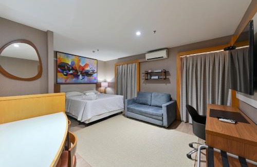 Itaim Bibi Apartment | 503 Flat particular dentro do Hotel Transamerica Faria lima + sofa-cama!