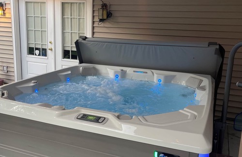 Long Pond House | 5200 sf Luxury Pocono Private Retreat with HOT TUB, SAUNA and Game Room.