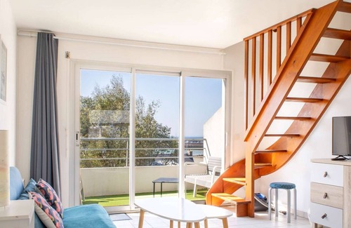 Erquy Apartment | 527 - T2 duplex with sea view and Port d'Erquy