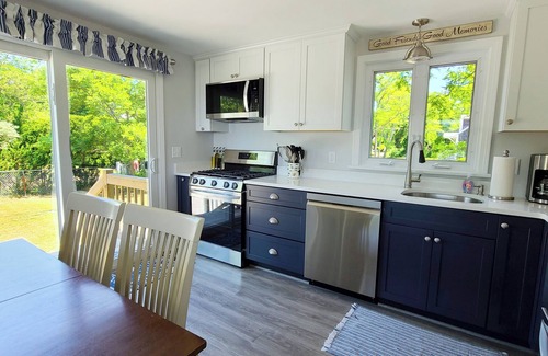 Campground Landing House | 5BD Beach House-Across from Campground Beach, Bay Views, Central A/C & Deck