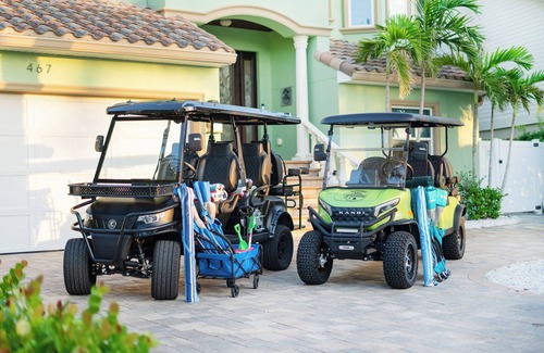 Indian Rocks Beach House | 5BR/6BA Waterfront Pool/Spa (2) 6-pass golf carts