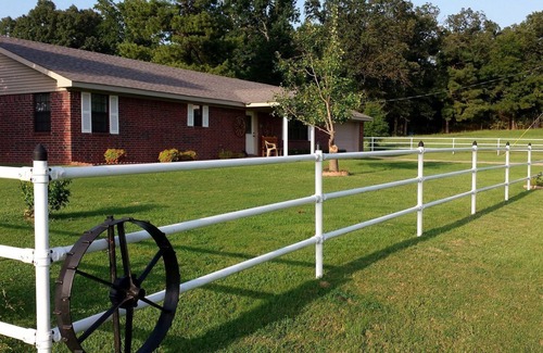 Broken Bow House | 80 Acre Ranch Style Home in Town, 15 min from Broken Bow Lake & Private Pool!