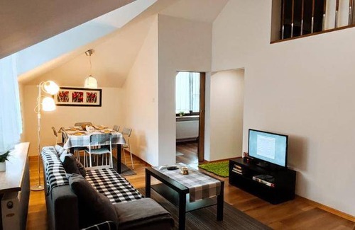 Sosnowiec Apartment | 80 m² Apartment ∙ 3 bedrooms ∙ 4 guests
