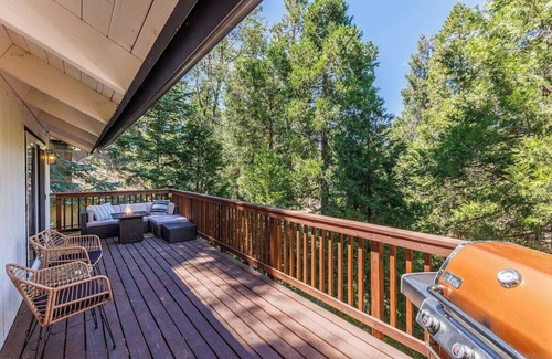 Twin Peaks Cabin | 825 Lake View Lane · Pet Friendly Treetop Cabin w/Deck & Forest Views