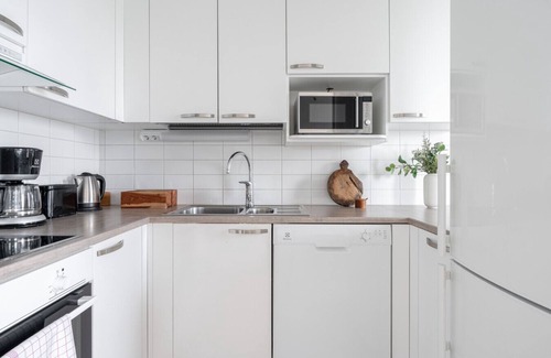 Tampere Apartment | 8th Floor 1BR Home with Sauna, Balcony & Views