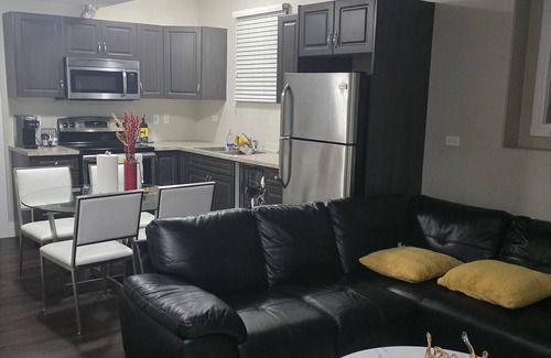 Saskatoon Apartment | A blend of comfort and convenience in this cozy, modern 2-bd basement suite.