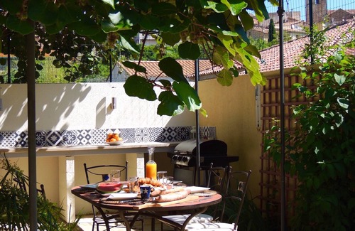 Neffies House | A character stone house with private heated swimming pool.