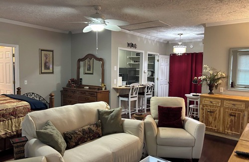 Greenville Apartment | A couples delight only minutes away from major attractions in Greenville.