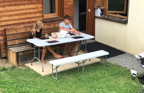 Morzine Apartment | A delightful 2 bed ski in/out or biking ground floor apt. with own small garden