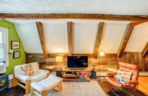 Becket House | A-Frame Cabin with Furnished Deck in Becket!