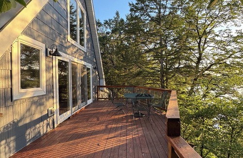 Cold Spring Cabin | A Hygge Hüs, a charming A-Frame nestled on the shores of Lake Bolfing