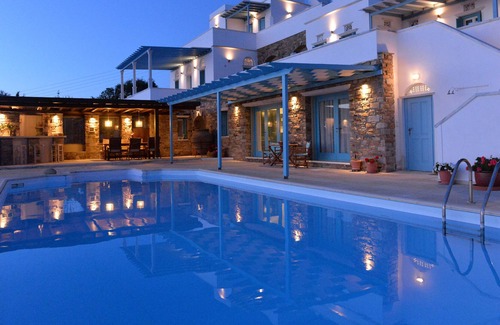 Agios Fokas House | a magnificent villa in a Mediterranean garden, with shared swimming pool