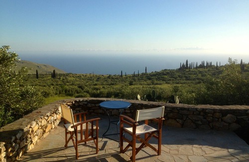 Thalames Villa | A medieval tower house with huge garden and amazing sea views.