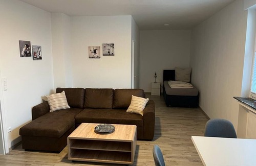 Lubbecke Apartment | A modern renovated apartment with balcony terrace.