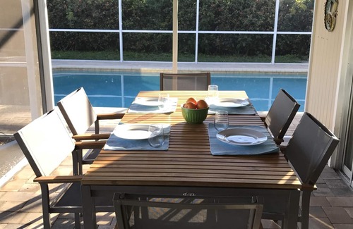 Yacht Club House | A pool, pool table, and dolphins? Oh my! 3bed 2 bath on canal 2 blocks to beach