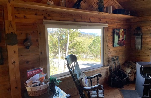 Stagetop Cabin | A True Log Cabin in The Woods with Mountain Views in Indian Mountain