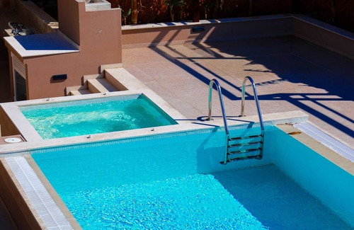 Hersonissos Centre Villa | A unique villa with amazing sea view, a pool and a jacuzzi at Hersonissos Crete