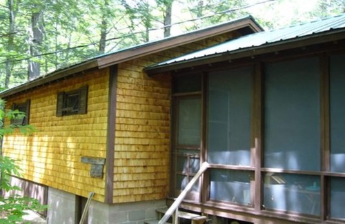 Sandwich Cabin | A Very Special Place:Privacy plus Views at Simple, Secluded Lakefront Cabin