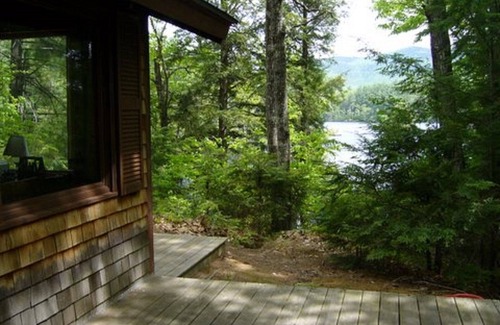 Sandwich Cabin | A Very Special Place:Privacy plus Views at Simple, Secluded Lakefront Cabin
