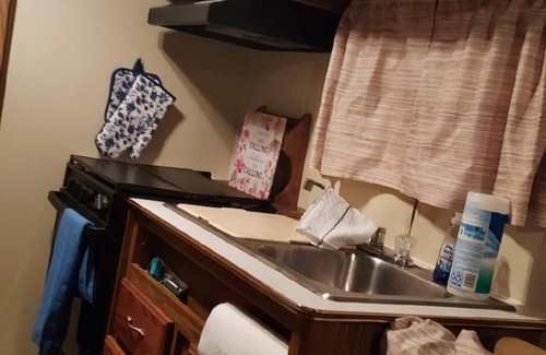 Grayling House | A well-maintained, vintage camper in a secluded location near state land