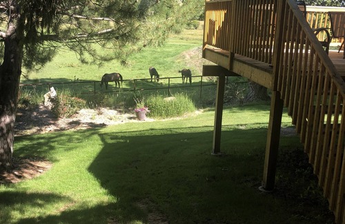 Hyrum Cabin | A wonderful, secluded 2 story cabin, deck, fire pit, stocked pond for fishing.