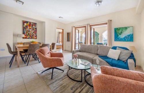 Aphrodite Hills Apartment | AA02 Adjacent to Aphrodite Hills- Communal Pool, Garden