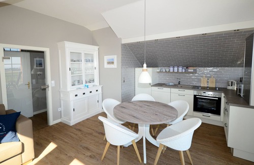 Juist Apartment | Above the roofs of Juist, fantastic view from the balcony, renovated in 2017
