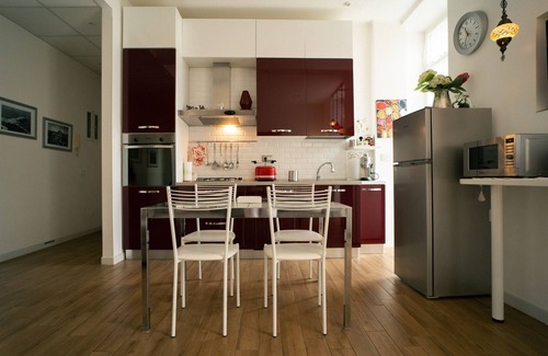 Quartiere XXXIV Lido di Ostia Levante Apartment | Accommodation in period building with a sea view terrace - in pedestrian zone